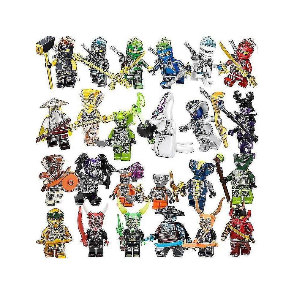 Set de 48 Mini Figurines Ninjago, Jouets Figurines d'Action pour Enfants, Cadeaux d'Anniversaire pour Garçons, Filles et Collectionneurs Adultes