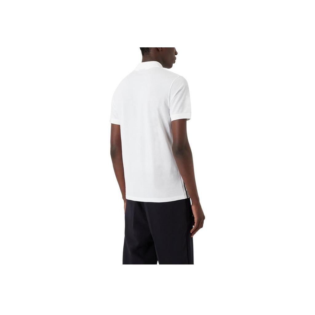 Emporio Armani FW22 Logo Casual Short Sleeve Polo Shirt Men Tops White 6L1FD2-1JTKZ1-0100