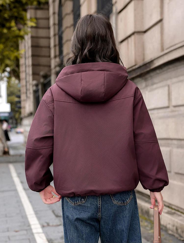 Women’s Short Hooded Quilted Cotton-Padded Winter Jacket