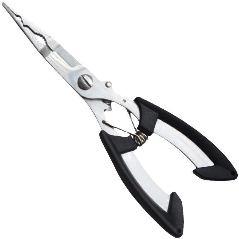Extended Multifunctional Fishing Pliers: Hook Remover, Scissors, Line Cutter, Lead Shot, Fish Controller, Hook Tying Tool