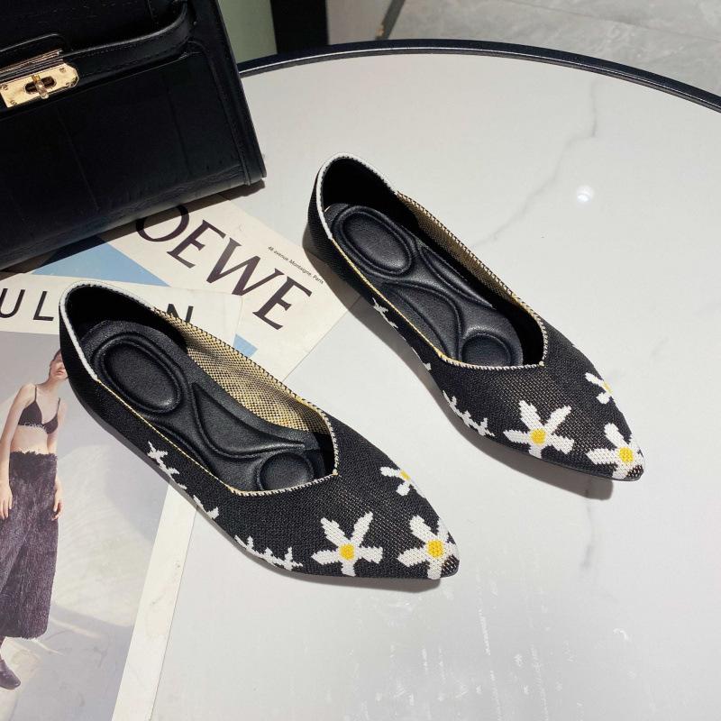 

Вязаная одинарная обувь, обувь-яичный рулет, обувь Дуду, женская плетеная обувь, женская обувь из летящей вязки 40