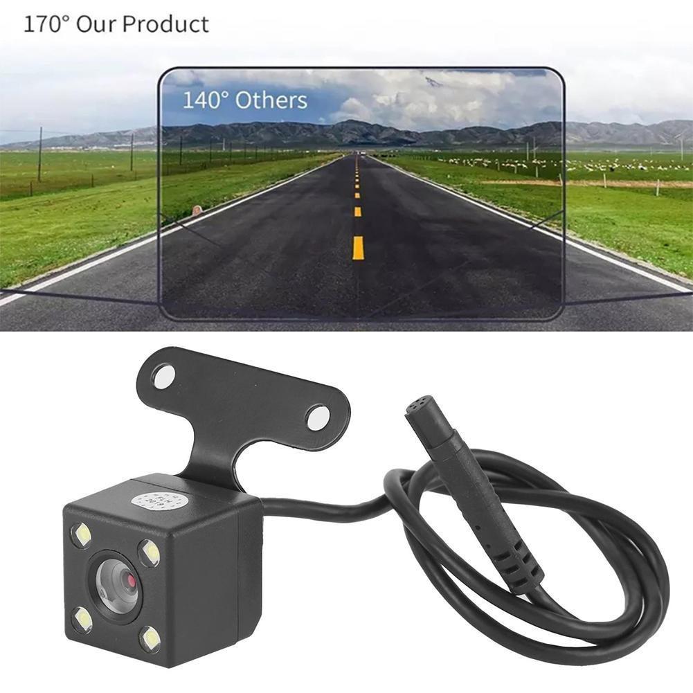 Car Rear View Camera 5Pin Video Port With 4 LED Night-Vision For Dash Cam