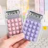 Širokouhlá mini kalkulačka pre študentov Prenosná priehľadná elektronická kalkulačka Candy Color Silikónové tlačidlo