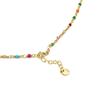 Collier Luxenter en argent 925 avec zircons multicolores finis en or jaune 18K - Hamka