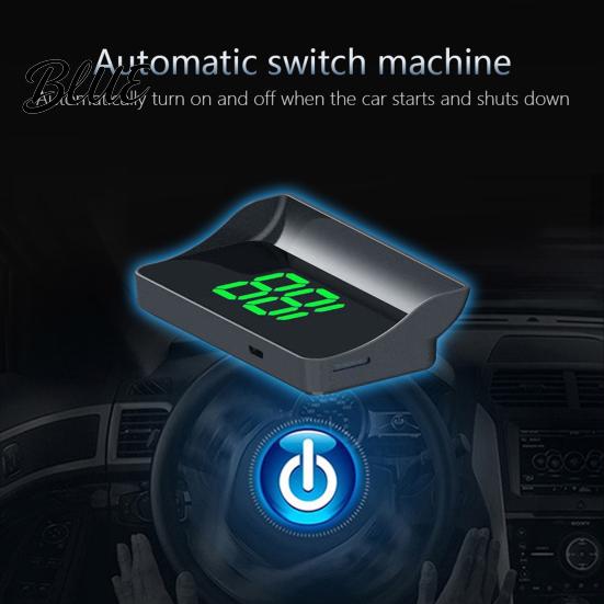 Truck Speed Tracking Device Smart in Car HUD Speedometer with GPS/BDS Navigation 10Hz Refresh Rate MPH Heads Up Display Display Universal