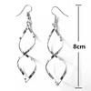 Spiral Wave Curve Earrings Women Minimalist Personality Statement Earrings Drop Earrings Women Jewelry