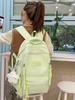 2025 Fresh Bow Flashy Large Capacity Schoolbag for Girls - Dopamine Color Backpack
