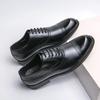 Fashion Handmade Mens Wingtip Oxford Shoes Leather Grey Brogue Men's Dress Shoes Classic Business Formal Shoes for Men Zapatillas Hombre