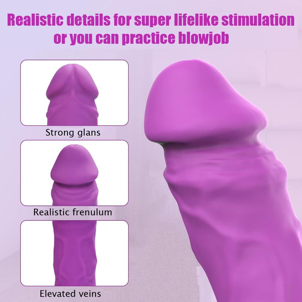 Realistic Dildo Rechargeable Clit Vibrator G-Spot Massager Sex Toys for Women Masturbator
