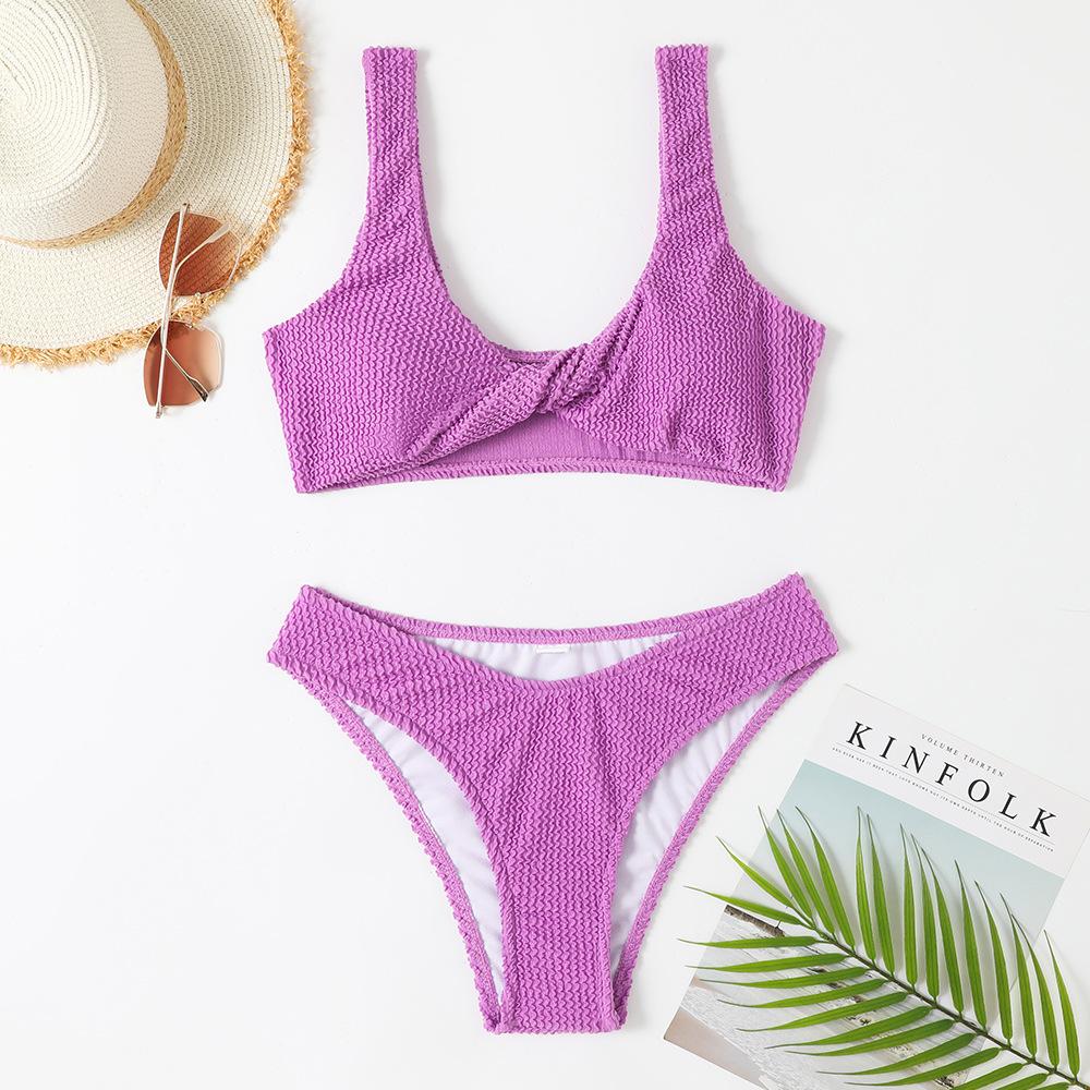 Summer Beach Wear Swimming Suit New Sexy Bikini 2023 Solid Swimsuit Women Swimwear Push Up Bikini Set Brazilian Bathing Suit
