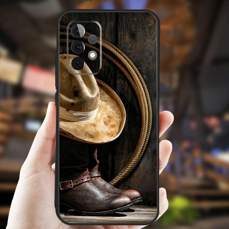 Rodeo Cowboy Lasso Horses Case For Samsung Galaxy A26 A54 A14 A36 A16 A33 A56 A15 A55 A53 A35 A22 A32 A52 A34 A05 A06
