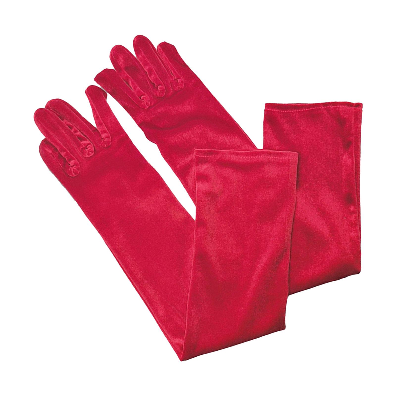 

Весільні рукавички Випускні рукавички Pleuche Long Gloves for Opera Women Lady Theme Proms Costume Accessories червоний