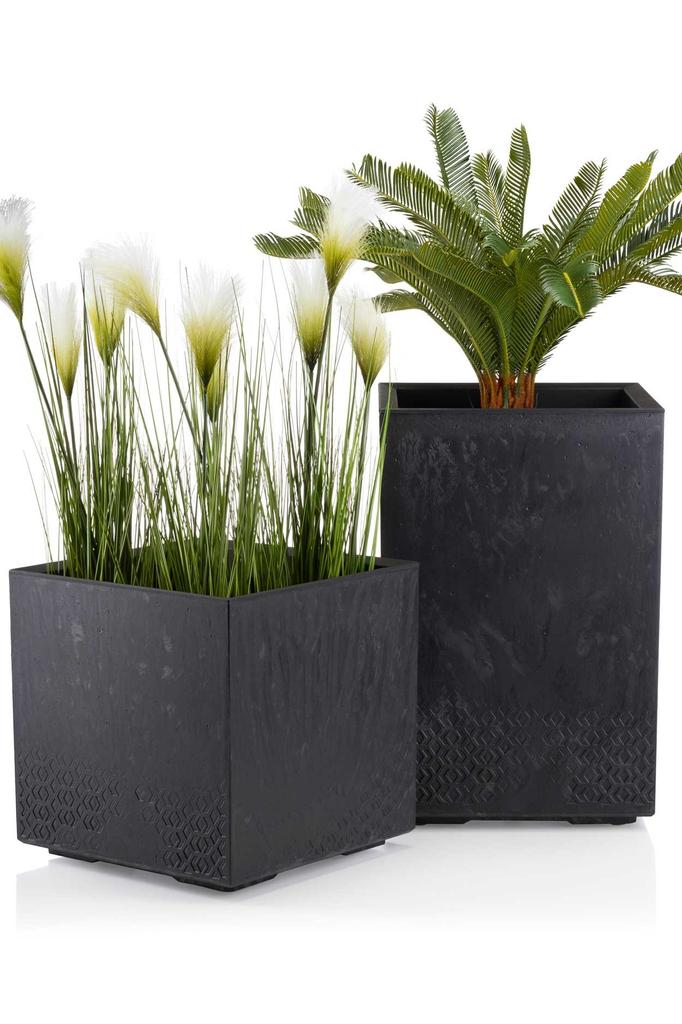Donica Betonique Czarny Beton 40X40 Cm