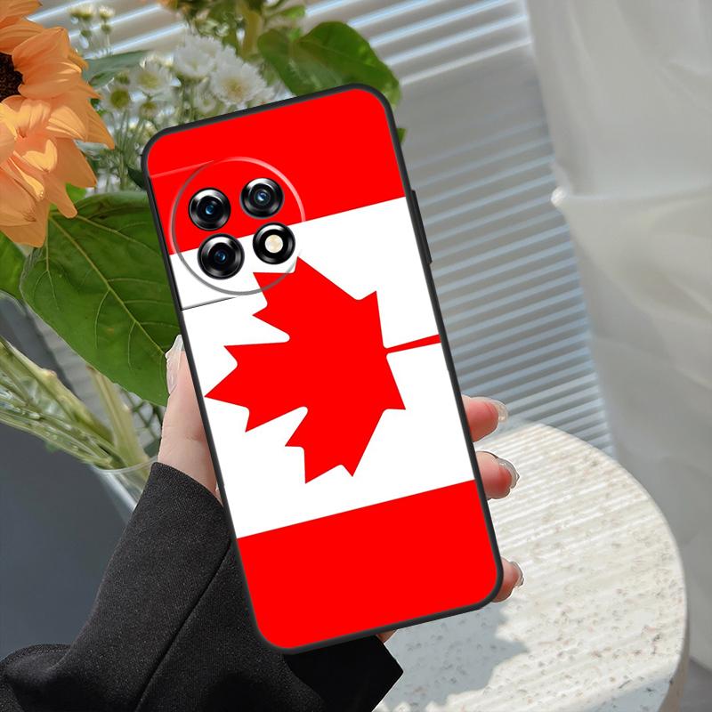 Canada Canadian Flag Case For OnePlus Nord 5 CE 2 3 4 Lite N20 N30 OnePlus 13T 13R 15 13 12 11 10 10T 8T 15R Cover