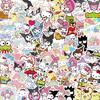 50/100pcs Sanrio Series Kuromi Hello Kitty Cinnamoroll Stickers Cute Multi-purpose Waterproof Decorative Refrigerator Computer