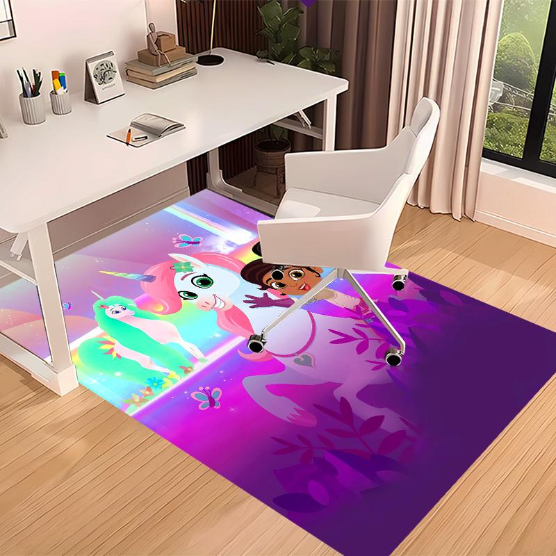 Nella the Princess Knight Printed Absorbent Washable Carpet, Non-Slip Bathroom Mats, Kitchen Rugs, Yoga Mat,Living Room Entrance, Camping Picnic Rugs
