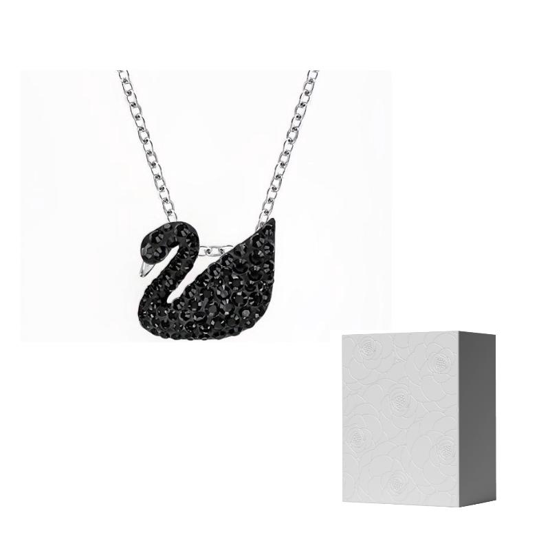 Swarovski Necklaces Womens Black F-Camellia Embossed Gift Box пфальц синий