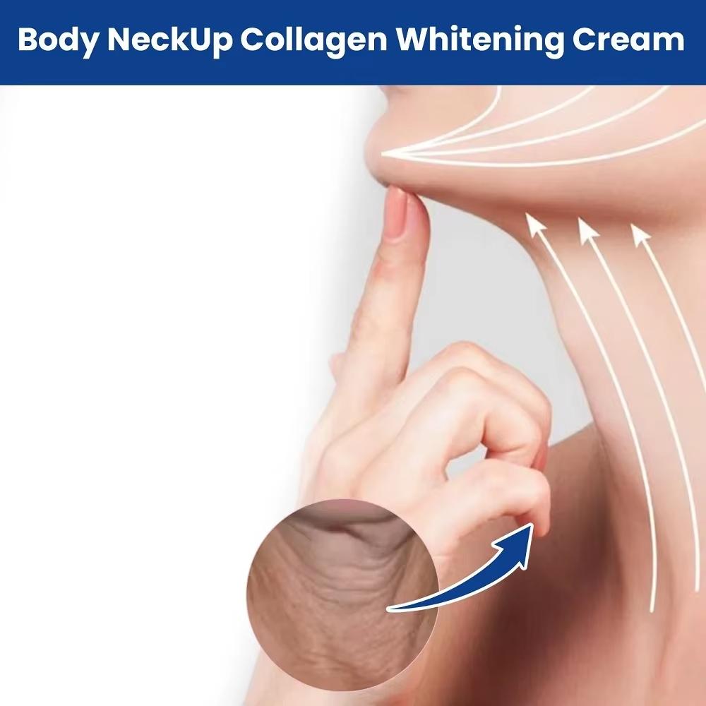 מתיחת פנים מיצוק הלבנת החלקה תחליב טיפוח קולגן הידרוליזה קרם צוואר לחות התחדשות צוואר