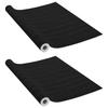 Self-adhesive Films - vidaXL - Dark Wood - 500x90 Cm - PVC - 2 Pcs