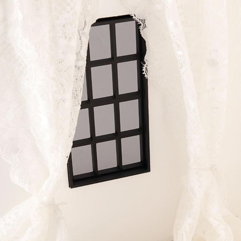 Lightweight Plastic Dollhouses Window 1/12 Scale Miniature Frames For Customizable Home Decors Projects