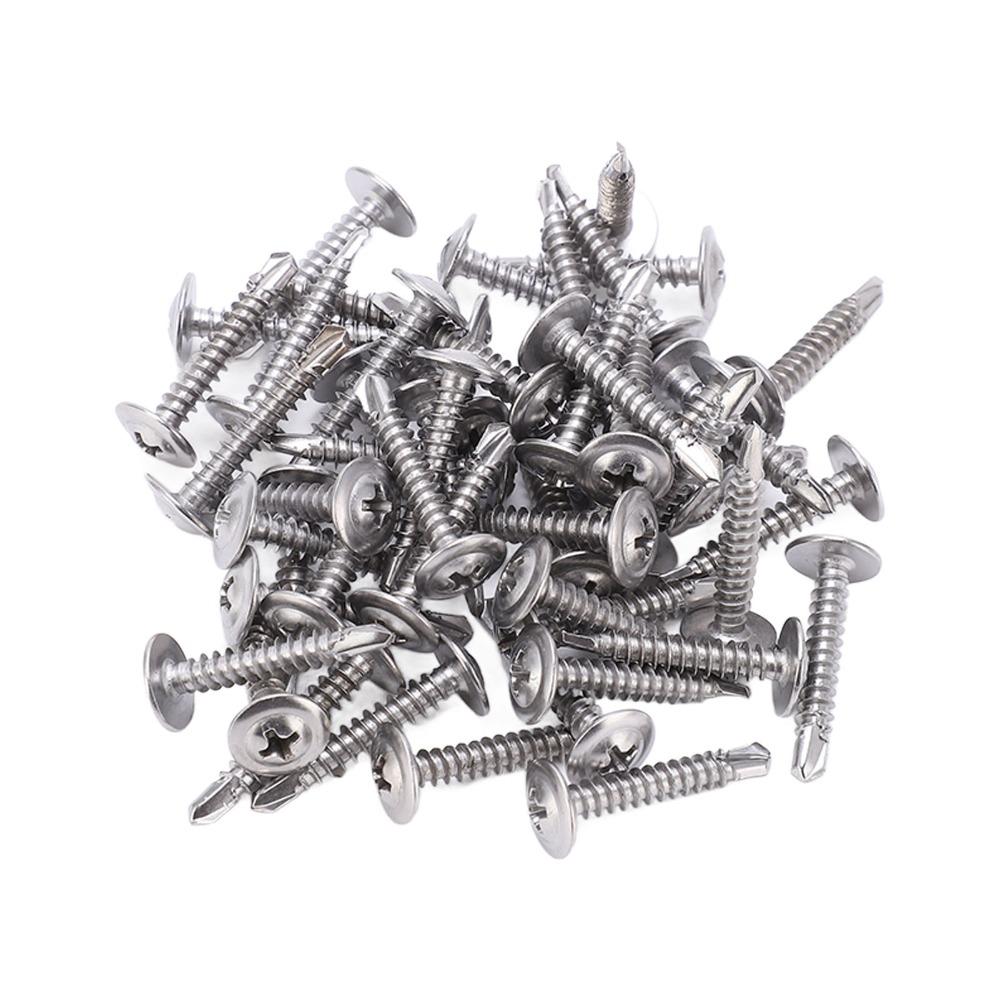 100pcs Fast Tapping Self Drilling Screws Durable Truss Head Screw For Industrial Use