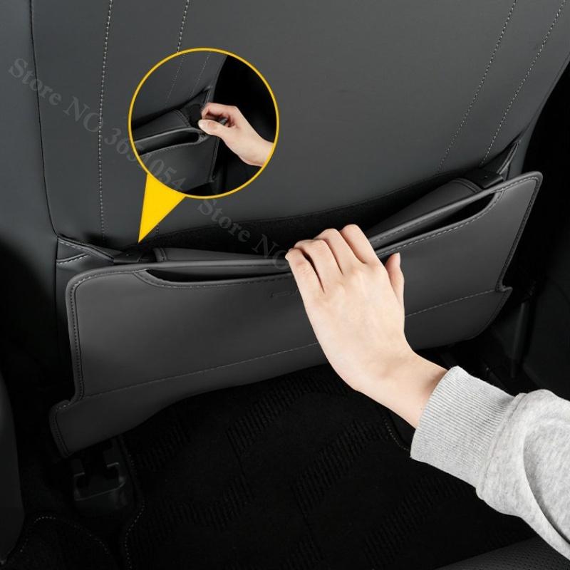 For Toyota RAV4 XA60 Wildlander Suzuki Across 2026 Leather Car Seat Back Kick Protector Rear Armrest Anti Kick Protector Pad