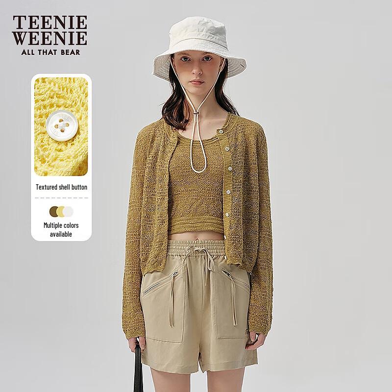 Женский вязаный кардиган Teenie Weenie с кружевной отделкой 170/L