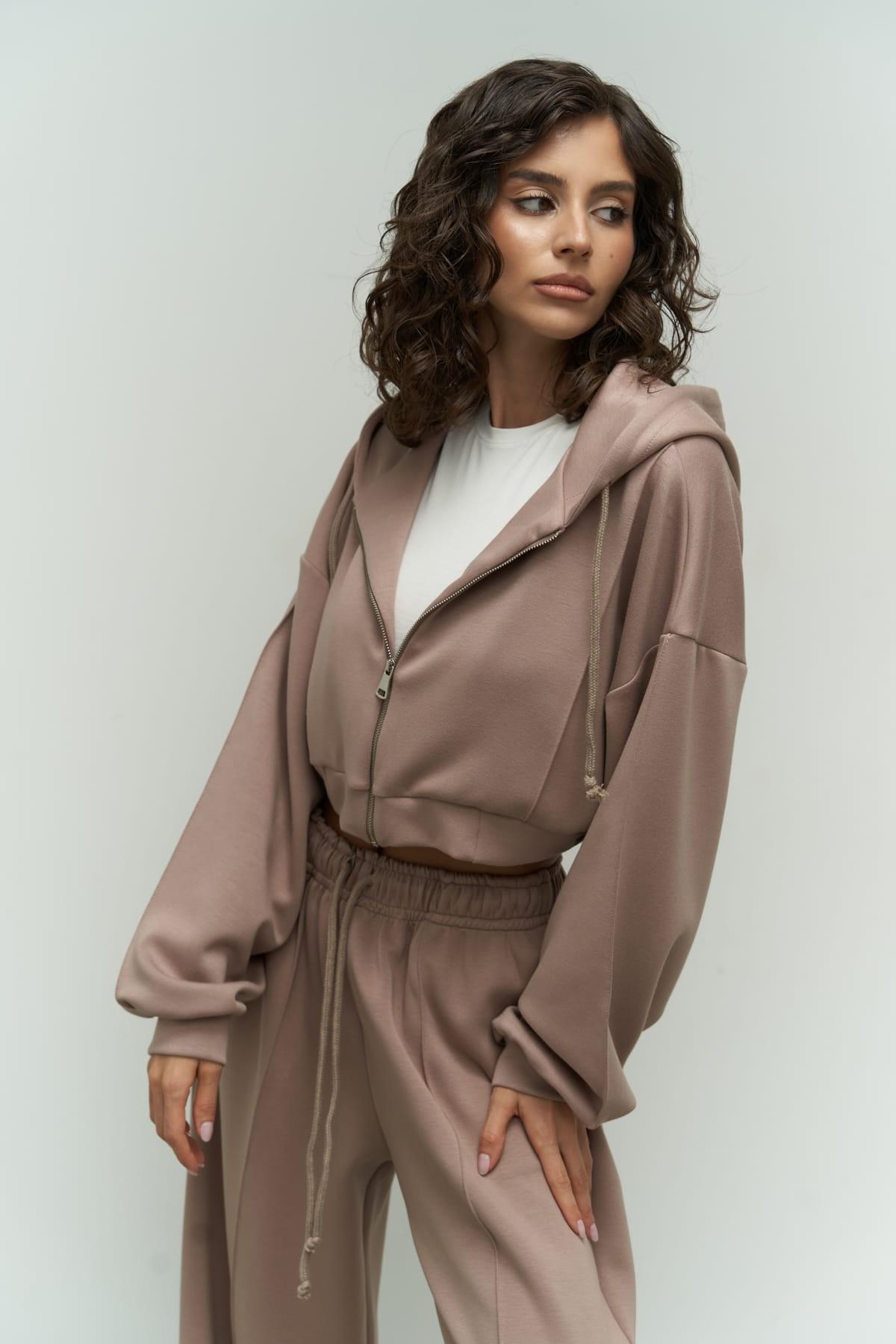 

Спортивный костюм из норки Moon с капюшоном