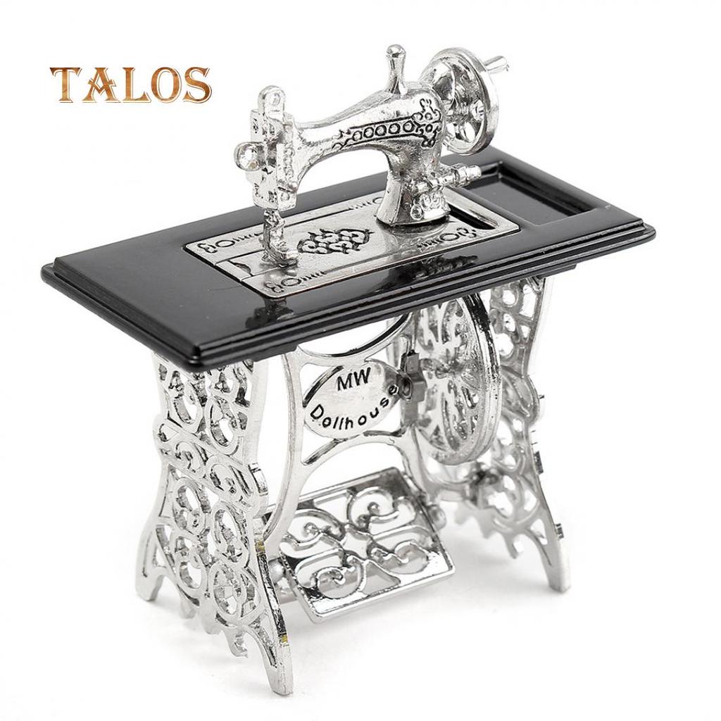 12 Dollhouse Miniature Furniture Machine /à Coudre en Bois pour Dolls House Accessory Decor Toy 1 Dolls House Decor Jingyi Dollhouse Machine /à Coudre