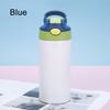 Outdoor Simple Solid Color Stainless Steel Vacuum Thermos Cup with Straw with Handle Children's Water Cup Portable Sports Cup