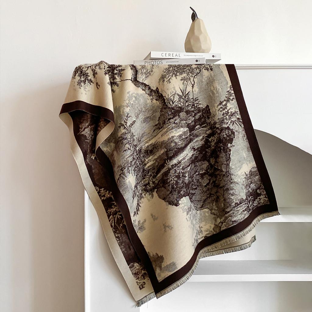 New Luxury Brand Cashmere Women Print Scarf Winter Warm Shawl and Wrap Bandana Pashmina Female Foulard Blanket Poncho Scarves