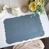 Retro European-Style Leather Placemat, Heat-Resistant, Waterproof & Oil-Proof Nordic Mat