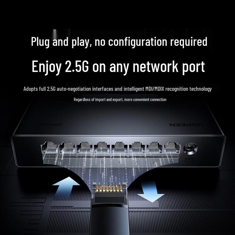 Ugreen 8-Port 2,5G Ethernet-Switch