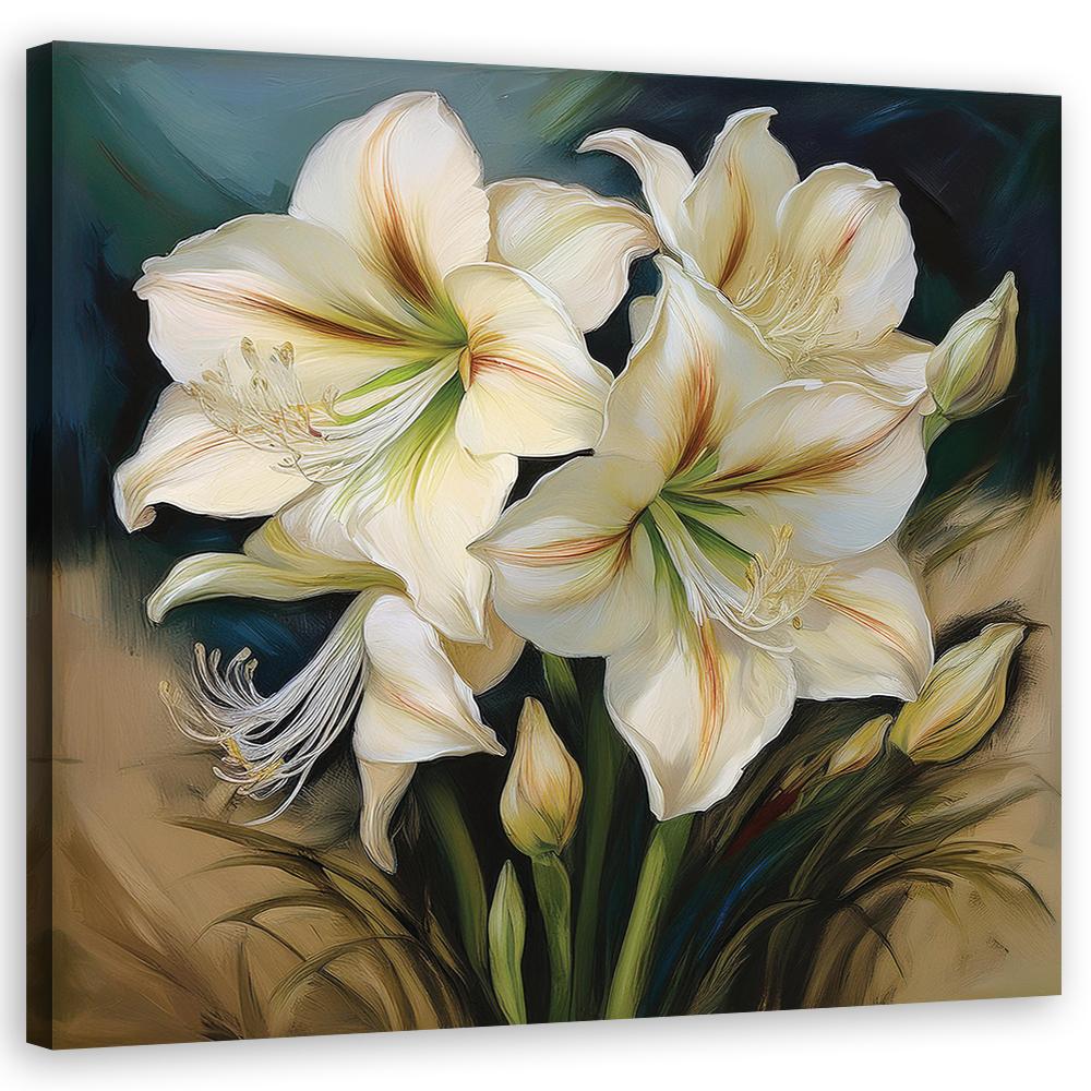 Canvas Print, Bouquet of White Flowers