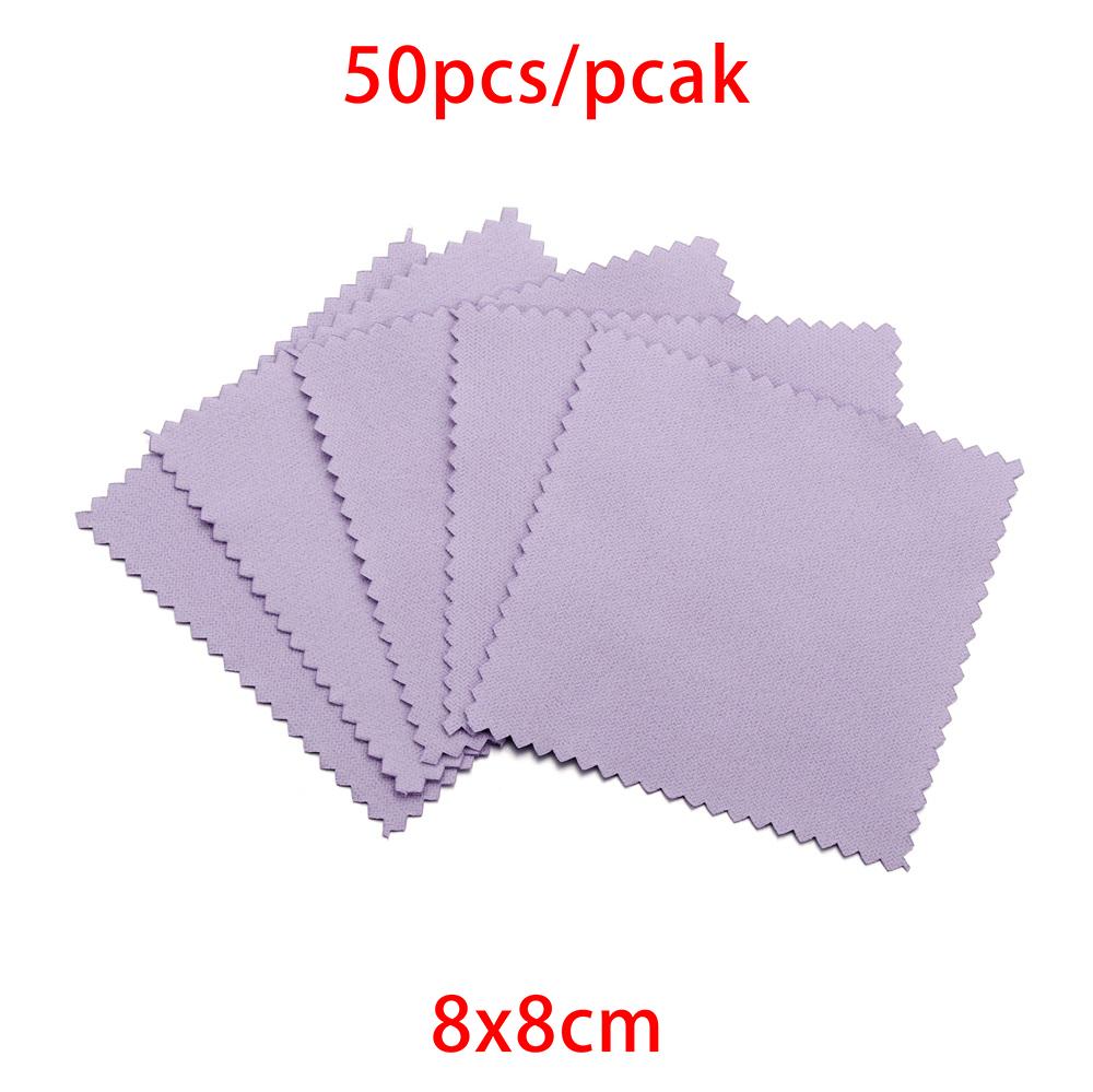 10-50pcs Polish Polishing Cloth Silver Color Cleaning  Polishing Cloth Soft Clean Wipe Wiping Cloth For Silver Gold Jewelry Tool