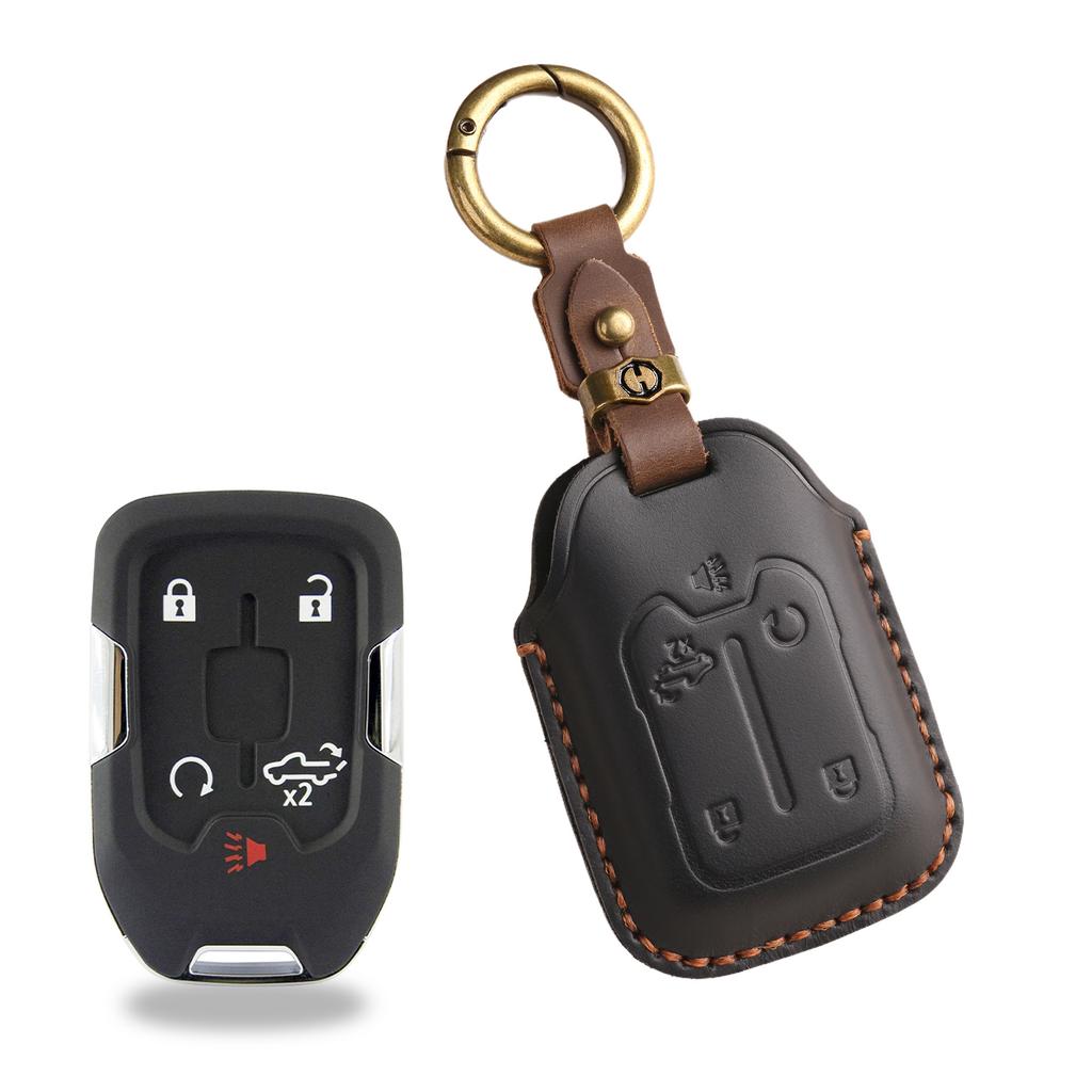 Retro key cover is suitable for cross-border special automotive general GMC pickup retro handmade leather protective cover