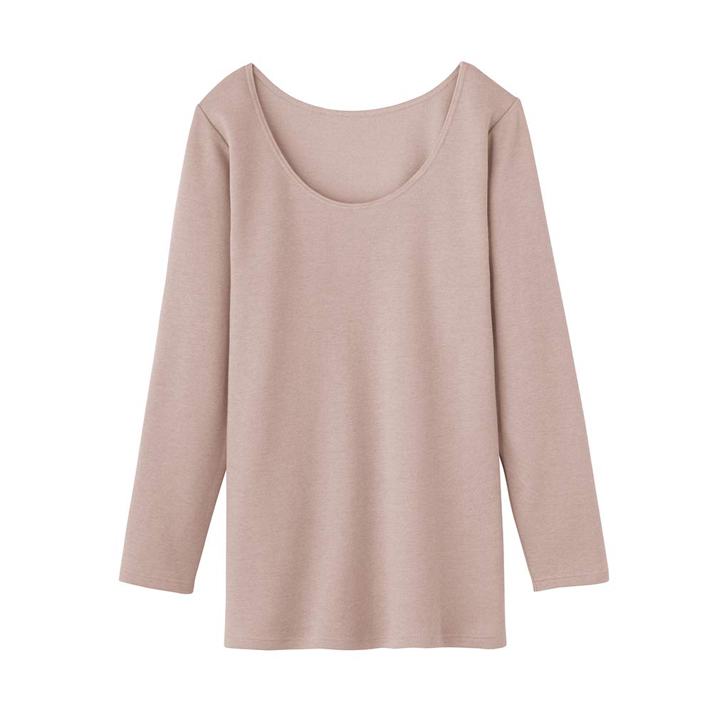 

Gunze CFA New Rose Size M Women s Underwear, 100% Cotton/Wool, 3/4 Sleeve, Gray,