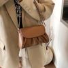 Premium Texture Beautiful Messenger Bag New Design Soft Leather Summer Popular Pleated Cloud Bag Shoulder Bag