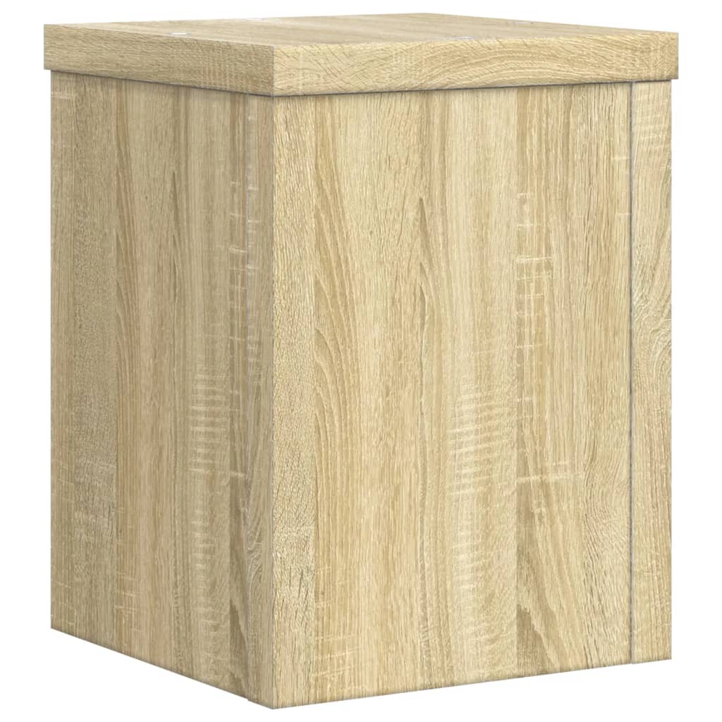 Vidaxl Plant Pot Stands, 2 Pcs, Sonoma Oak, 15X15X20 Cm