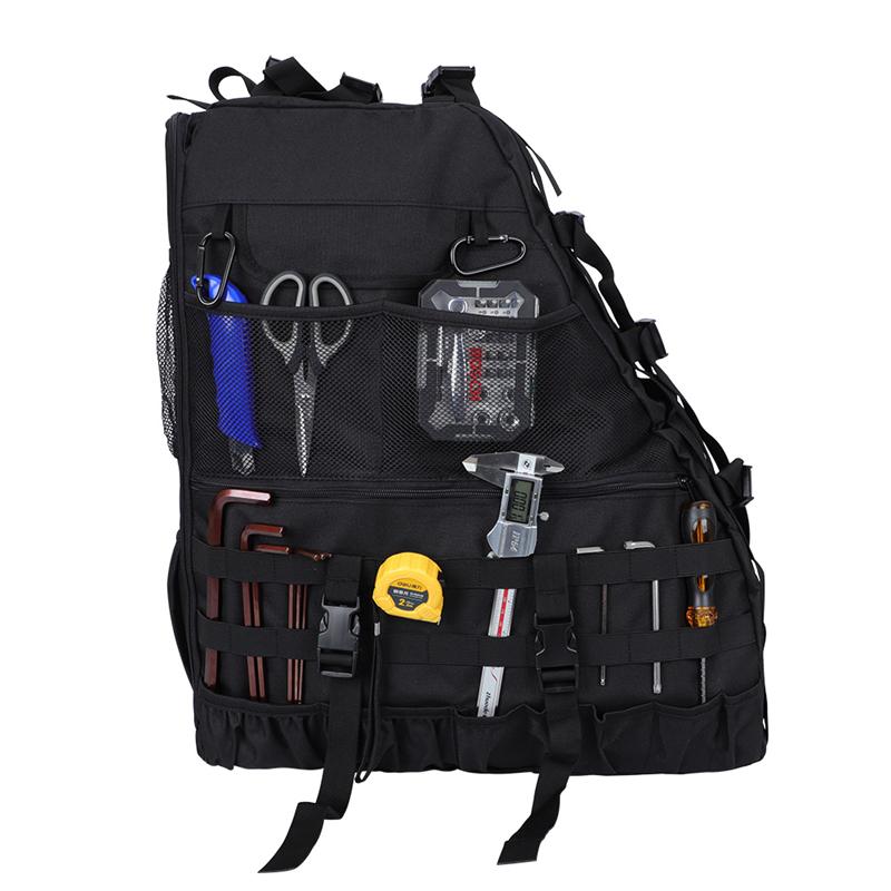 Rollbar-Aufbewahrungstasche Käfig für Jeep Wrangler JK 4-Türer 2007- JL JKU Mehrere Taschen Organizer Gepäcktasche Satteltaschen Werkzeugtaschen