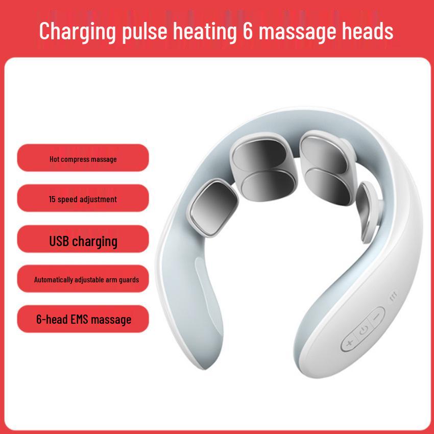 Smart Neck Massager: Portable Cervical Heat & Vibration Therapy Device