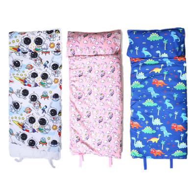 Toddler Baby Sleeping Bag with Pillow and Cotton Soft for Kids Preschool Travel Nap Mat Boys Girls Bedding Baby Sleep Sack