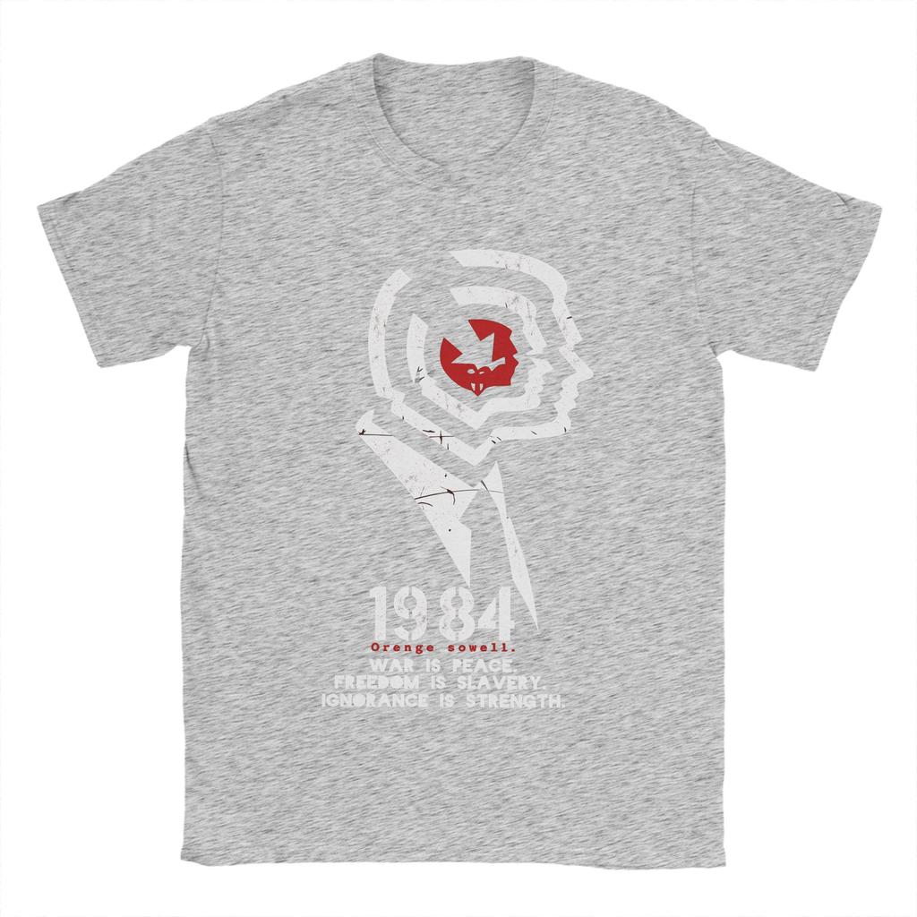 Unisexs TShirts 1984 Big Brother Unique Pure Cotton Tee Shirt Short Sleeve T Shirts Crewneck Clothing Graphic Printed