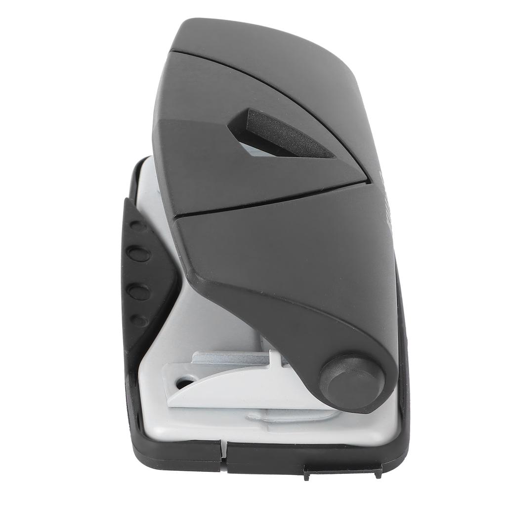 Hole Punch Small Plastic Adjustable Positioning Punching Machine for Stationery BindingBlack