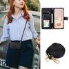 For iPhone 6/6s/7/8/SE (2020)/SE (2022) Case PU Leather Wallet Cover with 2 Straps