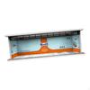 1 Piece Parking Lot Diecast Model Car Case Acrylic Showcase with Led Lights Simulation Garage