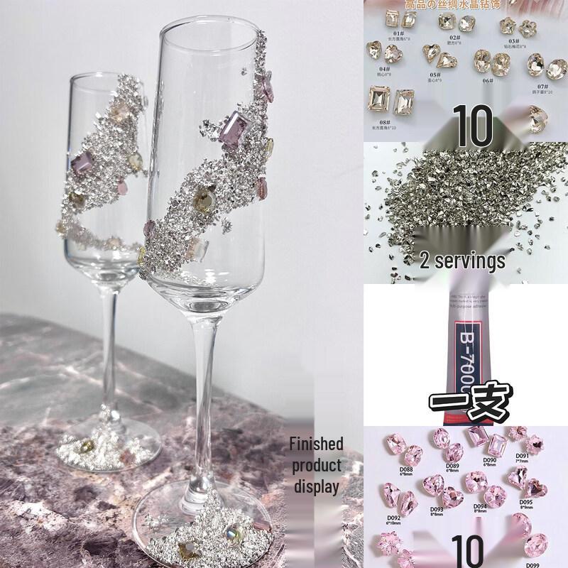 DIY Wedding Champagne Flute Kit