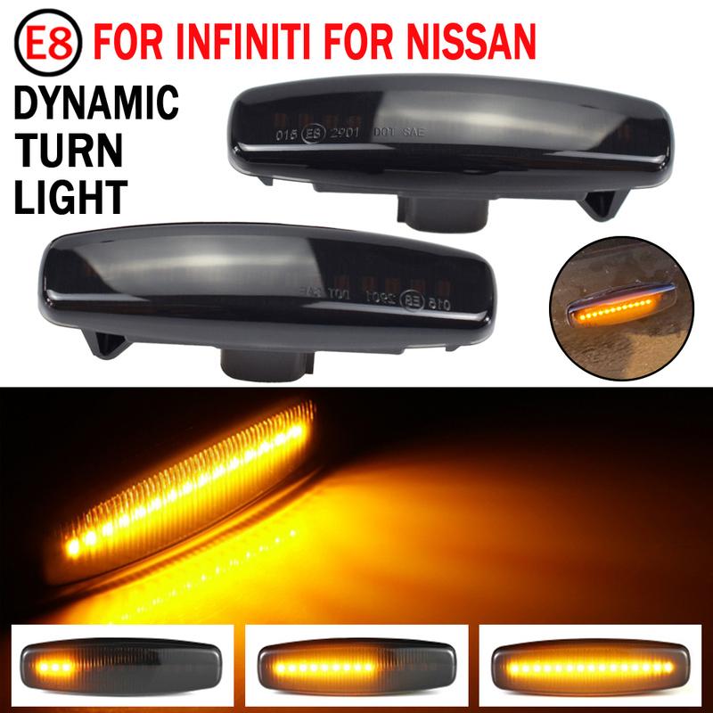 Dynamic Fender Turn signal Led Side Marker For for Nissan Fuga Y50 Murano Z51 Pathfinder R52 Skyline V36