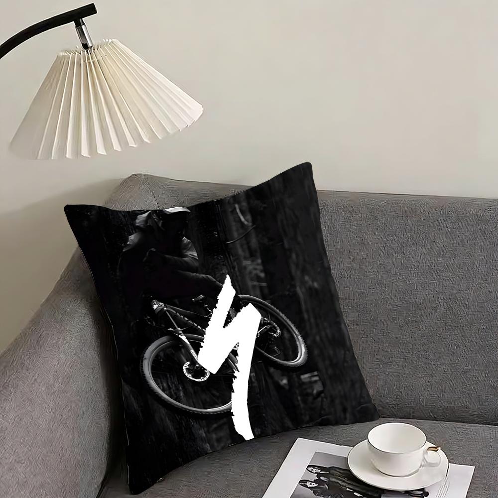 

SSpecialized Logo Cushion Cover Pillowcase Ultra Soft Skin Friendly Fabric Cloud Like Comfort Concealed Zipper 30x30cm