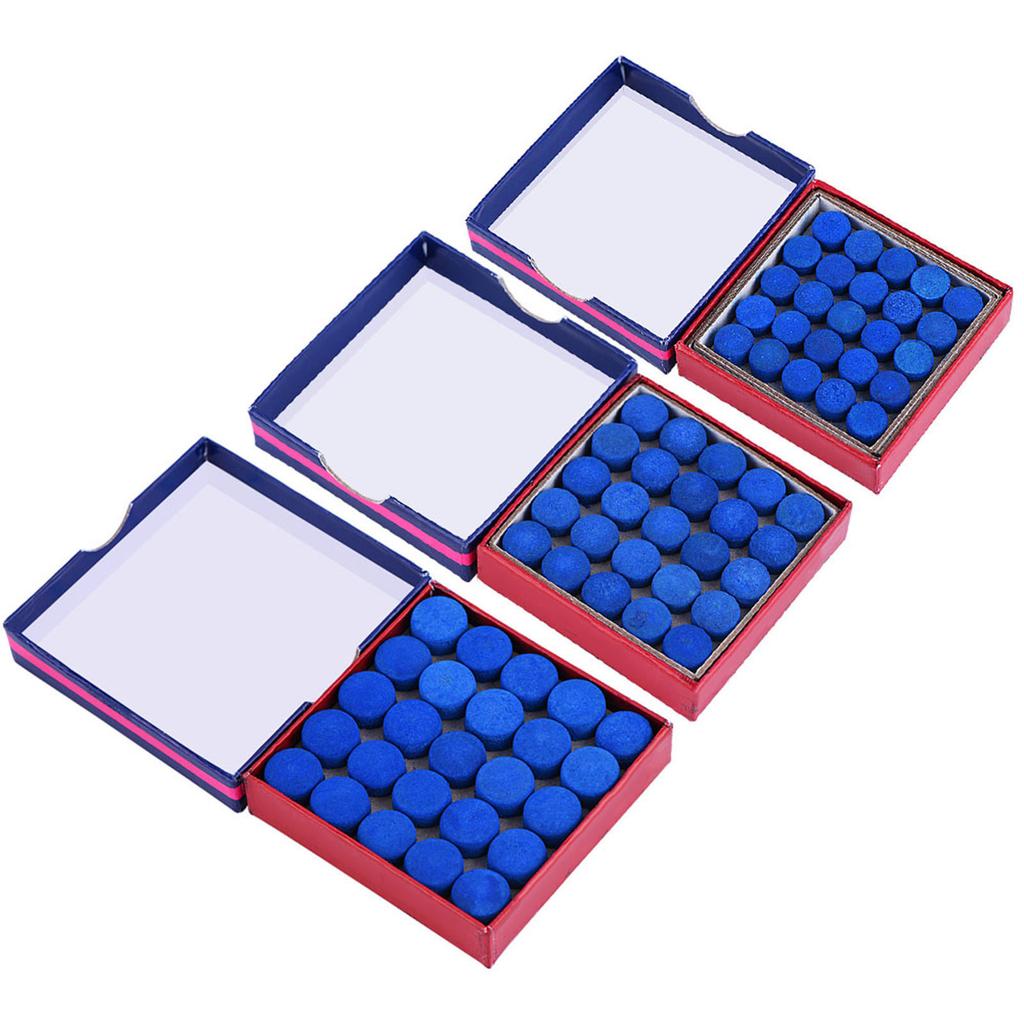 Billiards Cue Tips Lot Blue Glue On Single Layer Billiards Pool Snooker Cue Tips